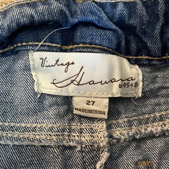 PacSun/L.A. Hearts cropped long sleeve top & Vintage Havana denim skirt - Picture 6 of 6